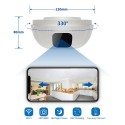 Détecteur de fumée caméra WIFI longue autonomie rotative 330°