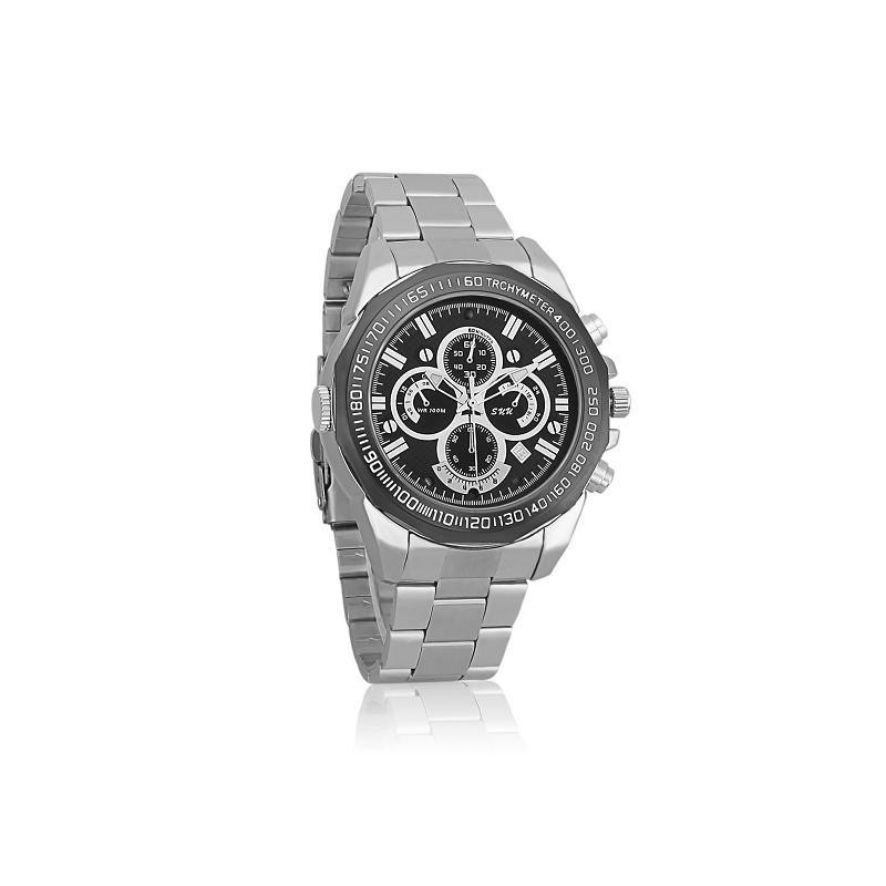 Metallic Watch with Full HD Camera, Night Vision, and Built-in Microphone