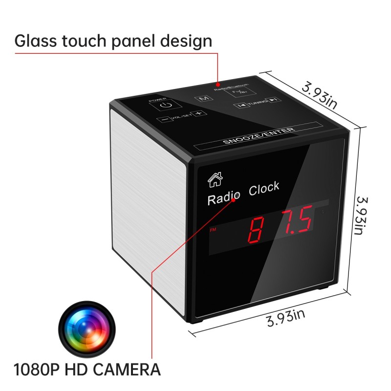 Wi-Fi Camera - Klok - Bluetooth-luidspreker