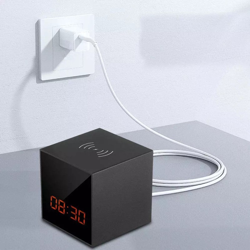 Caméra WiFi Full HD réveil avec chargeur induction