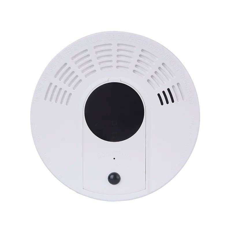 Smoke detector camera WIFI long battery life 1 year motion detection