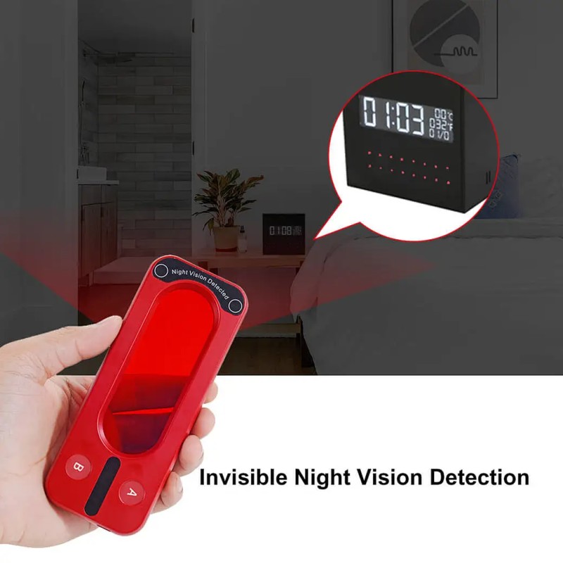Detector de Cámaras Ocultas 2-en-1 – Lentes y Visión Nocturna Invisible