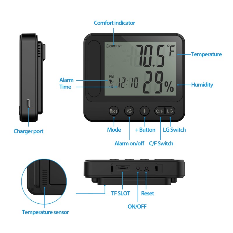 Full HD WLAN Kamera Wetterstation
