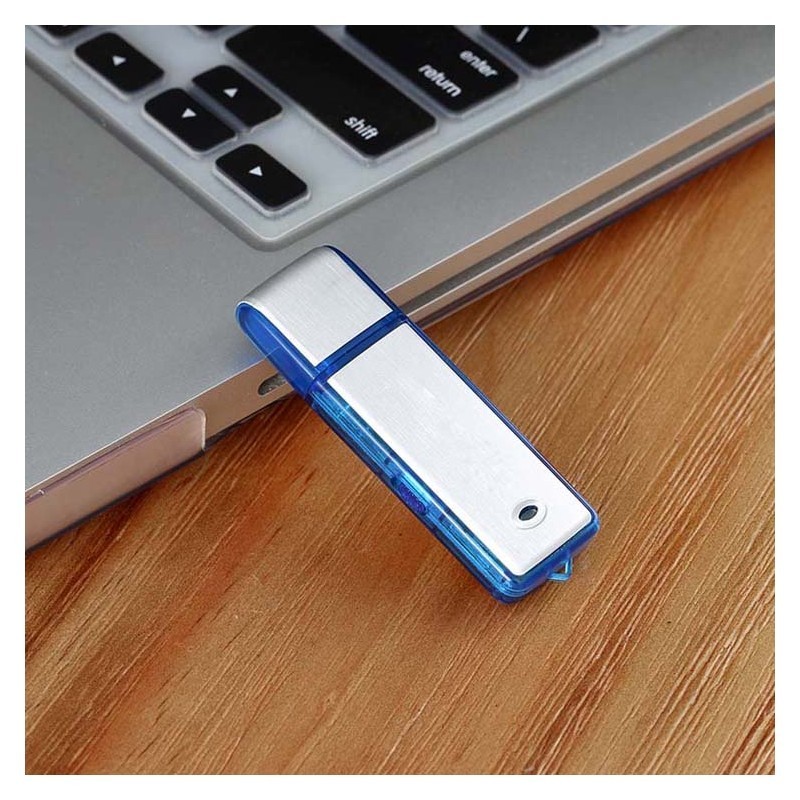 Micro enregistreur audio clé USB 20h d'autonomie