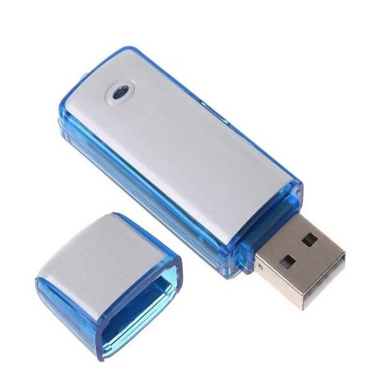 Micro enregistreur audio clé USB 20h d'autonomie