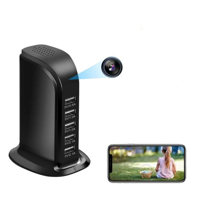Station de charge secteur USB caméra vision à distance