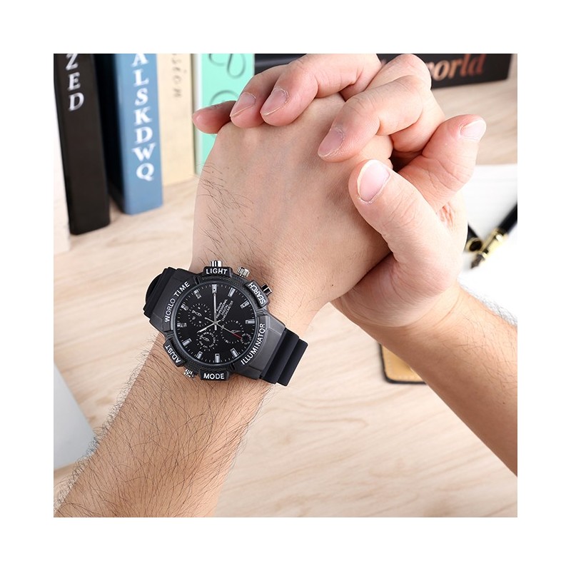 Montre caméra espion sport Full HD jusqu'à 2h