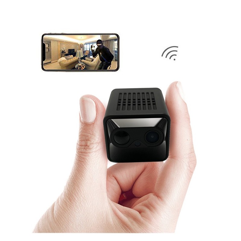 Caméra espion WIFI connectée à distance très longue autonomie détection de mouvement PIR